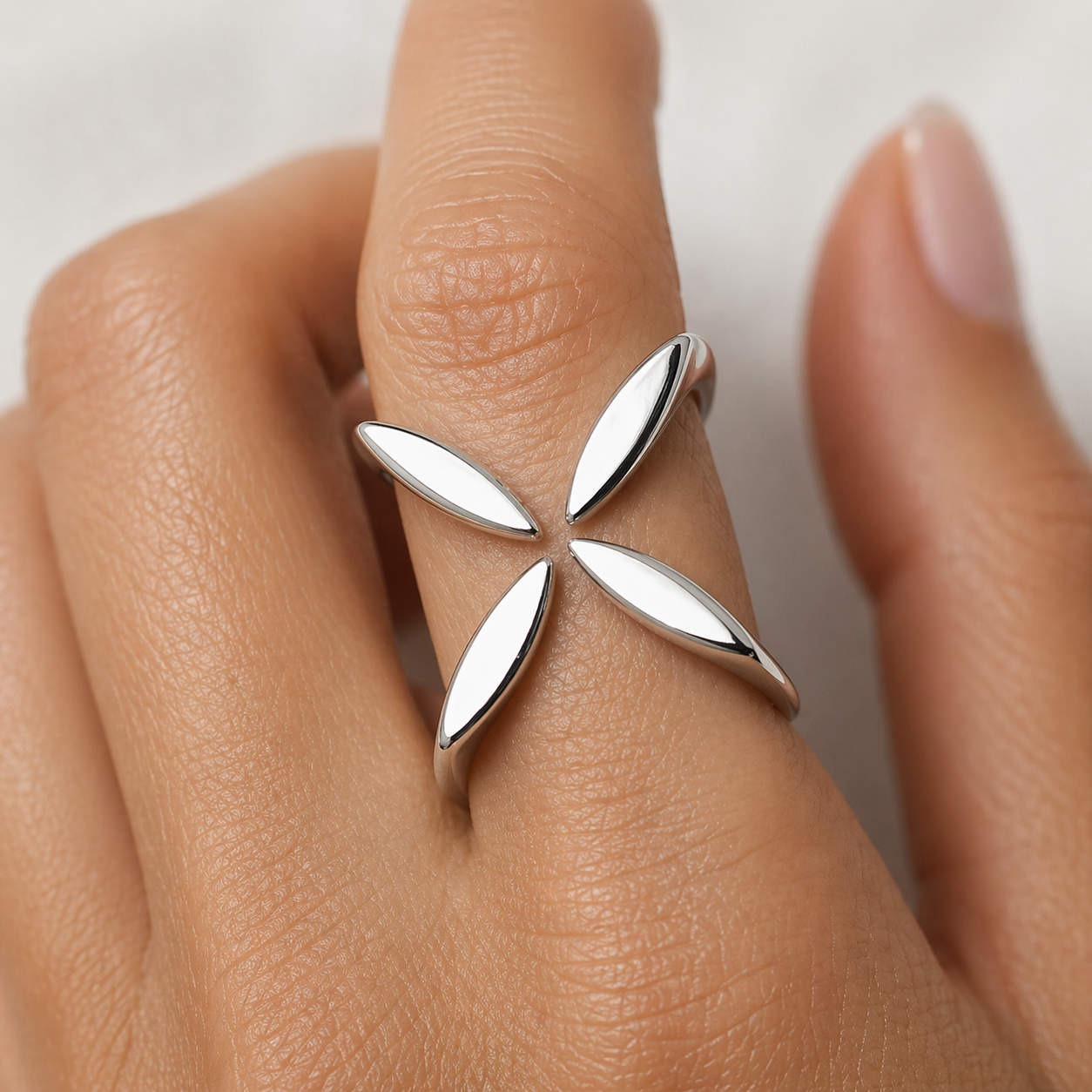 Modern Flower Ring