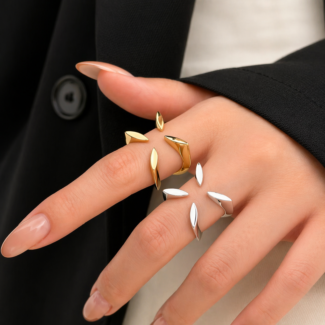 Modern Flower Ring