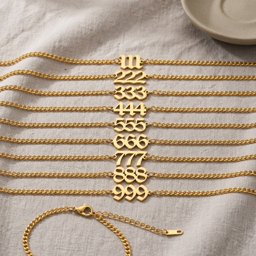 Custom Angel Number Bracelet