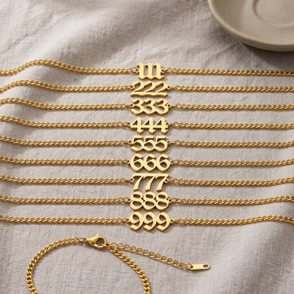 Custom Angel Number Bracelet
