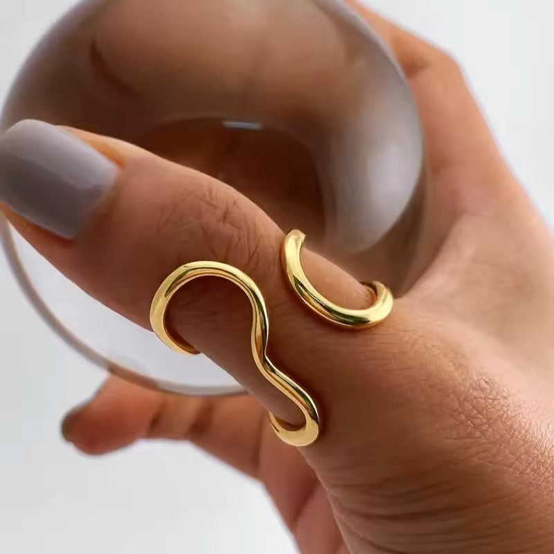 Modern Wave Ring