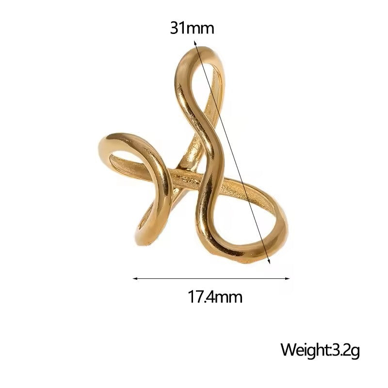 Modern Wave Ring