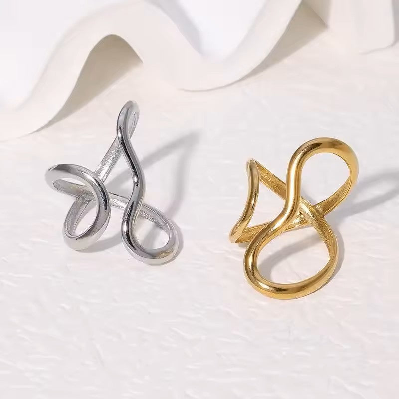 Modern Wave Ring