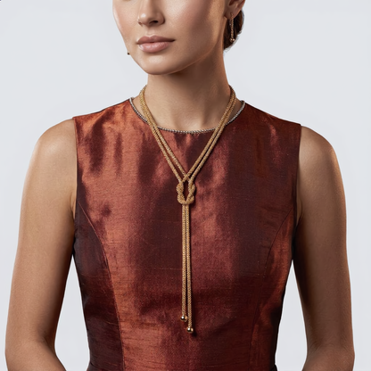 Gold Lariat Necklace